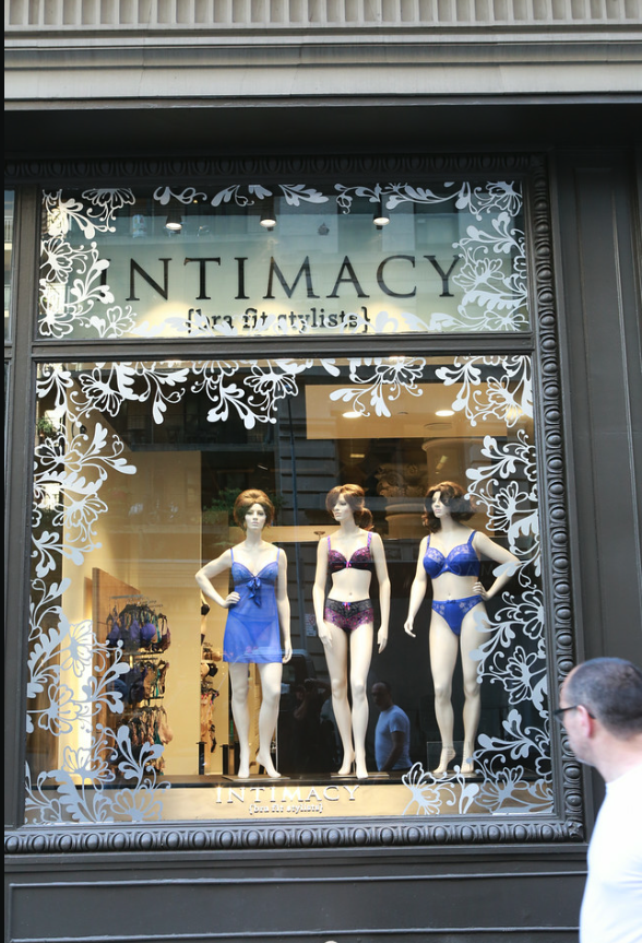 Intimacy window display